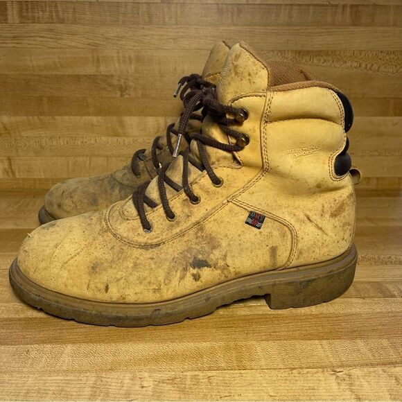 Red Wing Shoes Ankle Boots tan Lace Up Padded ankle 1280 EH size 13D mens - Picture 2 of 7